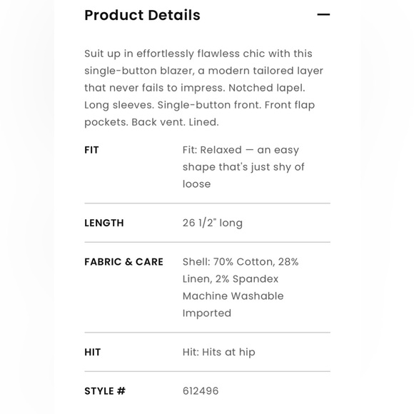 Loft modern twill blazer. Size 14. NWT! - Picture 4 of 8